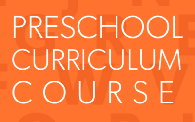 Preschool Curriculum Course Week Two ― Hybrid, December 3-4, 2024 and January 14-16, 2025