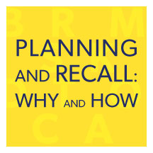 Planning and Recall: Why and How Online September 16 – October 11, 2024